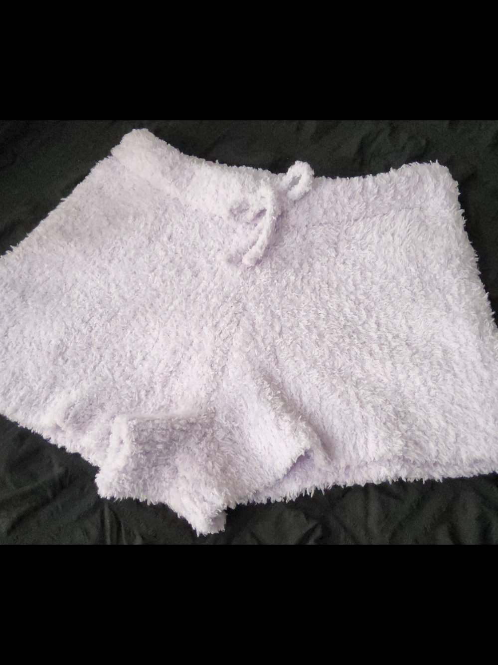 aerie Plush Fuzzy Lounge Shorts - Light Lavender